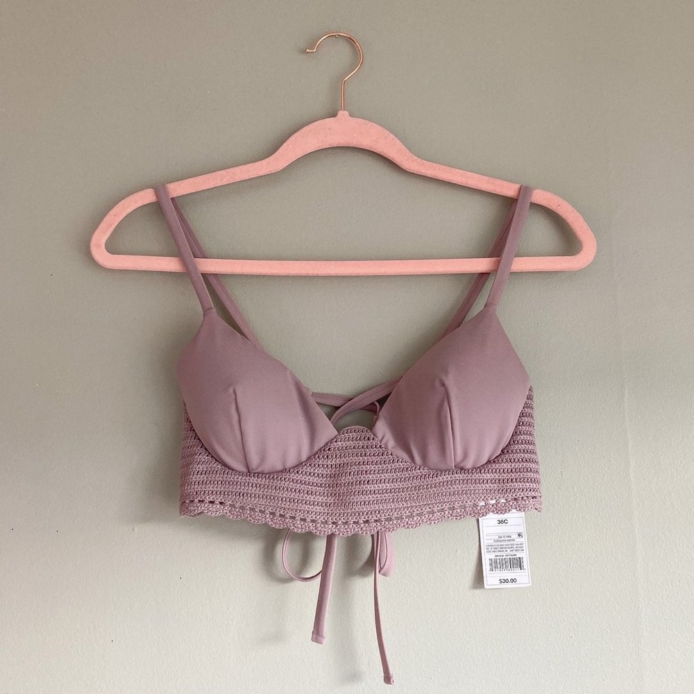 Target Lilac Crotchet Bikini Top